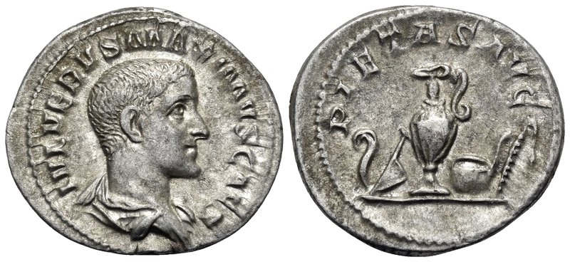 Maximus, Caesar, 235/6-238. Denarius (Silver, 20.5 mm, 3.30 g, 5 h), struck unde...