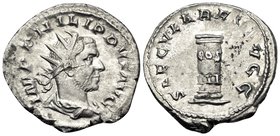 Philip I, 244-249. Antoninianus (Silver, 22.5 mm, 3.66 g, 1 h), struck on the 1000th anniversary of Rome, Rome, 248. IMP PHILIPPVS AVG Radiate, draped...