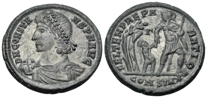 Constans, 337-350. Follis (Billon, 21 mm, 4.43 g, 12 h), Constantinople, 11th of...