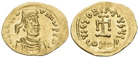 Constantine IV Pogonatus, 668-685. Tremissis (Gold, 18 mm, 1.39 g, 7 h), Constantinople, 669-674. D N CONSTAN-TINY P P AV Diademed, draped and cuirass...