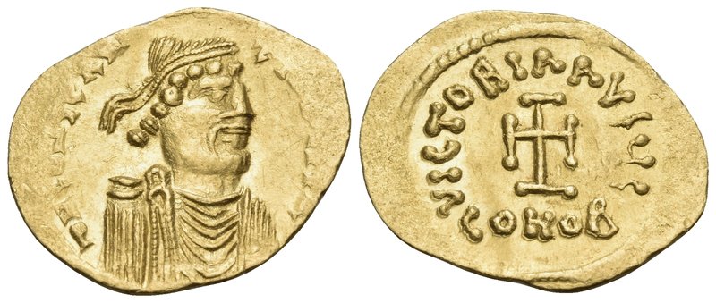 Constantine IV Pogonatus, 668-685. Tremissis (Gold, 18.5 mm, 1.45 g, 6 h), Const...