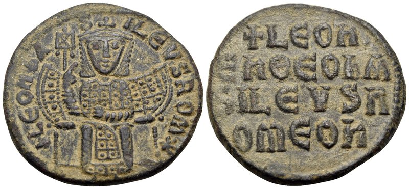 Leo VI the Wise, 886-912. Follis (Bronze, 25 mm, 8.19 g, 6 h), Constantinople. +...