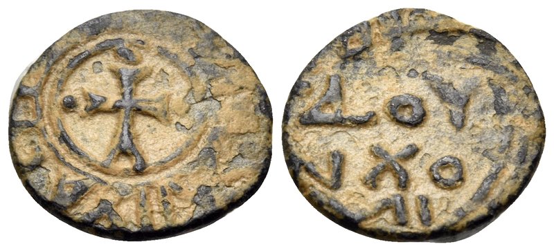 CRUSADERS. Edessa. Baldwin II, second reign, 1108-1118. (Bronze, 13 mm, 0.97 g, ...
