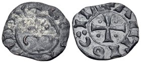 CRUSADERS. Antioch. Bohémond IV and Bohémond V, Circa 1215-1250. Pougeoise (Copper, 16 mm, 0.83 g, 6 h). +BOEMVNDV Fleur-de-lis; pellet in the upper q...