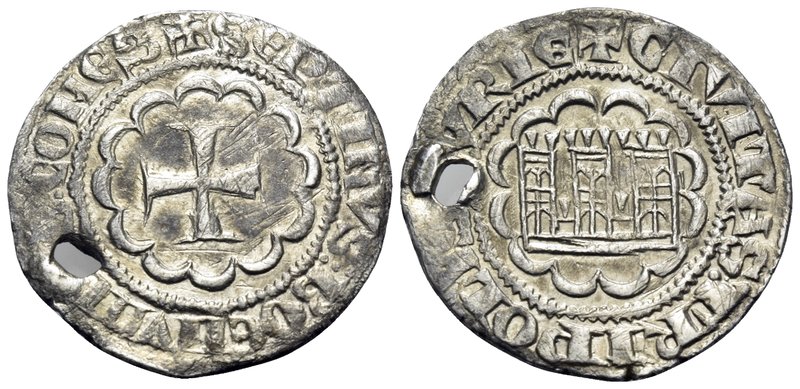 CRUSADERS. County of Tripoli. Bohémond VII, 1275-1287. Half Gros (Silver, 20 mm,...