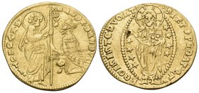 ITALY. Venezia (Venice). Andrea Dandolo, 1342-1354. Ducato (Gold, 21 mm, 3.51 g, 9 h), 54th Doge. ANDR• DANDVLO• - •S• M• VENETI• /DVX Andrea Dandulo ...