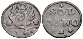 ITALY, Venice. Coinage for Candia (Crete). 1611-1619. 4 Tornesi - Soldino (Copper, 20 mm, 1.95 g, 9 h), Decreed 15 January 1611, 16 July 1615, and 12 ...