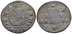ITALY, Venice. Coinage for the Ionian Islands and the Armed Forces. Circa 1686 and later. Gazetta (Copper, 24.5 mm, 7.76 g, 11 h), Decreed 8 February ...