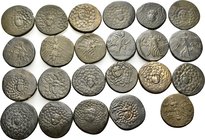 PONTOS. Time of Mithradates VI Eupator, Circa 105-85 BC. (Bronze, 145.00 g). Lot of Twenty-three (23) Bronze Coins of Pontos and Paphlagonia struck un...