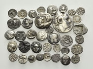 GREEK. Asia Minor. Circa 5th-3rd Century BC. (Silver, 37.00 g). Lot of thirty seven (37), silver fractionals mainly from western Asia minor, with vari...