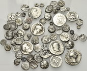 GREEK & ROMAN. 5th Century BC - 2nd Century AD. (Silver, 57.00 g). A lot of Sixty-four (64) Silver Fractions, containing many Asia Minor fractions and...