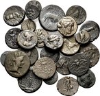 GREEK. Circa 4th -1st Century BC. (Bronze, 74.00 g). An assorted group containing Twenty Six (26) bronze coins mainly from the Hellenistic period. Ver...