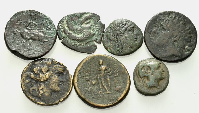 GREEK. 3rd-1st Century BC. (Bronze, 79.00 g). A lot of seven (7) Greek bronzes i...