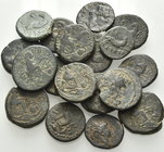 SYRIA, Seleukis and Pieria. Antioch. Circa 1st century AD. (Bronze, 67.00 g). A fine lot of Eighteen (18) bronze fractions from Antioch. All patinated...