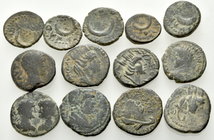 ROMAN PROVINCIAL, Mesopotamia. Edessa. Circa 2nd -3rd Century AD. (Bronze, 46.75 g). A small lot of Thirteen (13) Roman Provincial bronze coins from M...