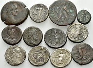 ROMAN PROVINCIAL, Egypt. Circa 1st-3rd century AD. (177.00 g). A lot of twelve (12) coins, including one Ptolemiac AE and both billon and AE of Nero, ...