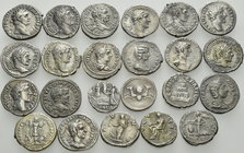 ROMAN REPUBLICAN & IMPERIAL. Circa 1st Century BC-3rd Century AD. (Silver, 67.00 g). A lot of Twenty-two (22) Denarii and One (1) Quinarius: Including...
