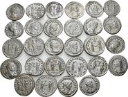 ROMAN IMPERIAL. Later 3rd Century. (Billon, 108.00 g). Lot of Twenty Eight (28) Antoniniani, mostly of Probus and Diocletian. Very fine or better with...