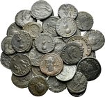ROMAN IMPERIAL. 3rd Century AD- 5th Century AD. (Bronze, 84.00 g). Lot of Thirty Eight (38) of mainly fourth century Roman middle and small bronzes. I...