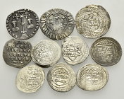 EARLY MEDIEVAL AND ISLAMIC. Byzantine, Armenia and Ilkhanids. Circa 10th -14th century AD. (Silver, 19.00 g). A lot of Ten (10) silver coins: seven Il...