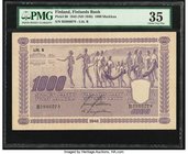 Finland Finlands Bank 1000 Markkaa 1945 (ND 1948) Pick 90 PMG Choice Very Fine 35. 

HID09801242017