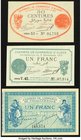 A Trio of World War I Era Local Issues from France. Crisp Uncirculated or Better. 

HID09801242017