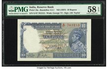 India Reserve Bank of India 10 Rupees ND (1937) Pick 19a Jhun4.5.1 PMG Choice About Unc 58 EPQ. Staple holes at issue.

HID09801242017