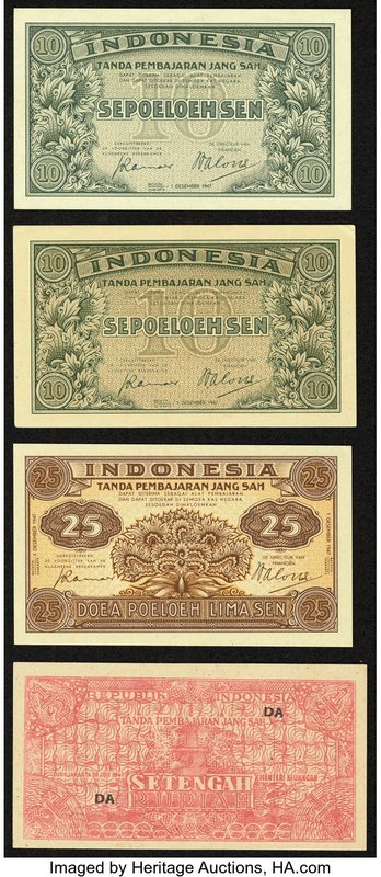 An Earlier Selection of Notes from Indonesia. About Uncirculated or Better. 

HI...