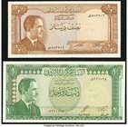 Jordan Central Bank 1/2; 1 Dinar ND (L. 1959) Pick 13a; 14a Choice Crisp Uncirculated. 

HID09801242017