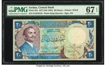 Jordan Central Bank 20 Dinars 1977 (ND 1991) Pick 22a PMG Superb Gem Unc 67 EPQ. 

HID09801242017