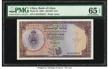 Libya Bank of Libya 1/2 Pound 1963 / AH1382 Pick 24 PMG Gem Uncirculated 65 EPQ. 

HID09801242017