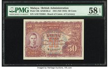 Malaya Board of Commissioners of Currency 50 Cents 1.7.1941 Pick 10b PMG Choice About Unc 58 EPQ. 

HID09801242017