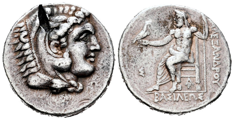 Macedon. Alexander III, "The Great". Tetradracma. 328-320 a.C.. Arados. (Price-3...