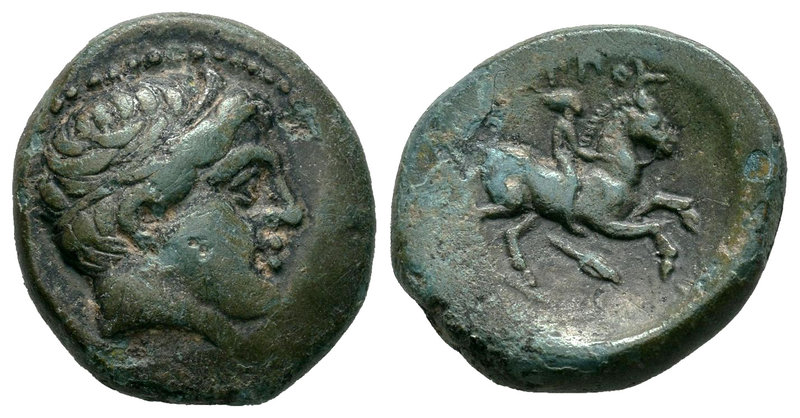 Kingdom of Macedon. Philip II. AE 18. 359-336 a.C. (Gc-6696). Ae. 5,64 g. VF. Es...