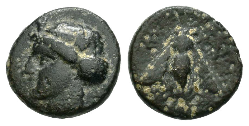 Ionia. Epheso. AE 10. 280-258 a.C. (Sng Cop-256). Rev.: Abeja. Ae. 1,18 g. Choic...