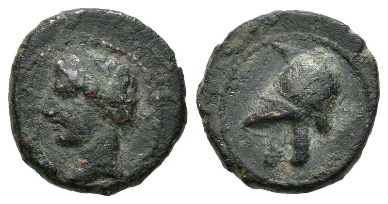 Carthage Nova. 1/4 de calco. 220-215 a.C. Cartagena (Murcia). (Abh-521). (Acip-5...