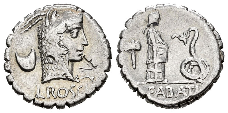 Roscius. Denario. 64 a.C. Central Italy. (Ffc-1090). (Craw-412/1). (Cal-1231). A...