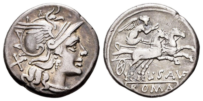 Saufeia. Denario. 152 a.C. Rome. (Ffc-1099). (Craw-204/1). (Cal-1245). Anv.: Cab...