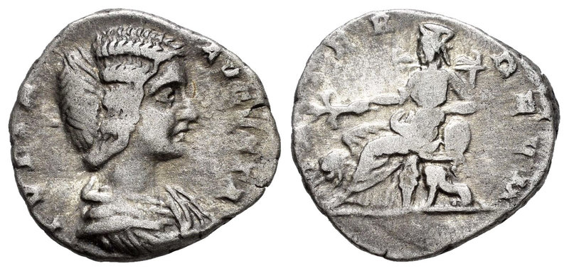 Julia Domna. Denario. 198 d.C. Rome. (Spink-6594). (Ric-566). Ag. 3,25 g. Origin...