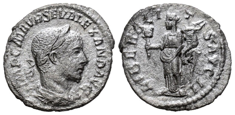 Severus Alexander. Denario. 224 d.C. Rome. (Spink-7876). (Seaby-7876). Rev.: LIB...