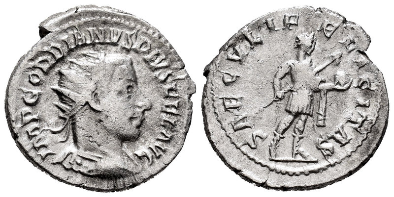 Gordian III. Antoniniano. 242-244 d.C. (Spink-8659). (Seaby-319). Ag. 3,97 g. Ch...