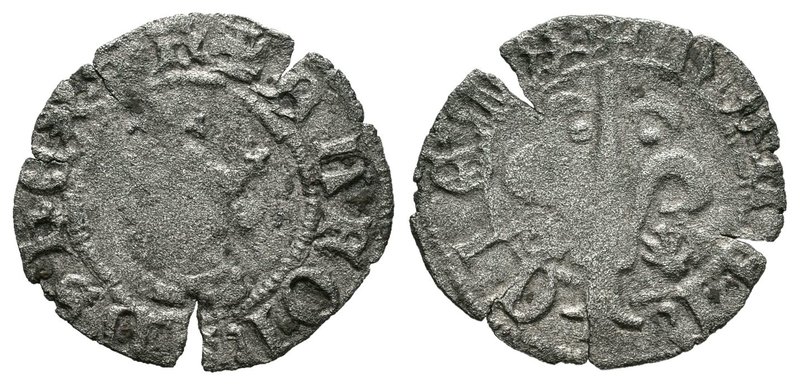 The Crown of Aragon. Alfonso V (1438-1481). Dinero. Valencia. Ve. 0,61 g. Marcas...