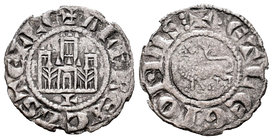 Kingdom of Castille and Leon. Alfonso X (1252-1284). Pepión. León. (Bautista-344). Ve. 0,79 g. Con L bajo el castillo. Almost VF. Est...40,00.