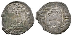 Kingdom of Castille and Leon. Alfonso X (1252-1284). Novén. Sevilla. (Abh-358.1). Ve. 0,66 g. Con S tumbada bajo castillo. Muy escasa. Choice F. Est.....