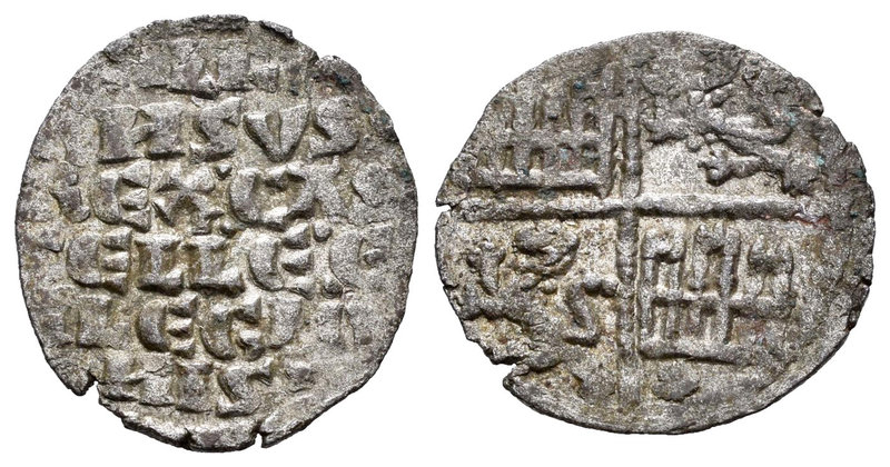 Kingdom of Castille and Leon. Alfonso X (1252-1284). Dinero de seis líneas. (Bau...