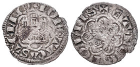 Kingdom of Castille and Leon. Alfonso X (1252-1284). Novén. Sin marca de ceca. (Bautista-392). Ve. 0,58 g. Almost VF. Est...30,00.