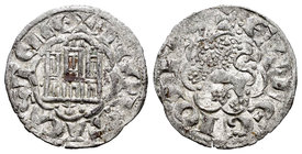 Kingdom of Castille and Leon. Alfonso X (1252-1284). Novén. Coruña. (Bautista-395). Ve. 0,74 g. Venera antigua bajo castillo. Almost XF. Est...50,00....