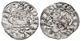 Kingdom of Castille and Leon. Alfonso X (1252-1284). Novén. León. (Bautista-398 variante). Ve. 0,88 g. La L parece una T tumbada, bajo el castillo. Ch...