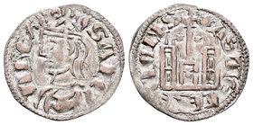 Kingdom of Castille and Leon. Sancho IV (1284-1295). Cornado. Coruña. (Bautista-428.2). Rev.: Estrella a los lado de la cruz y venera antigua en la pu...