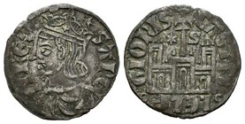 Kingdom of Castille and Leon. Sancho IV (1284-1295). Cornado. Sevilla. (Bautista-432). Ve. 0,85 g. Estrella y S a los lados de la cruz del castillo. C...